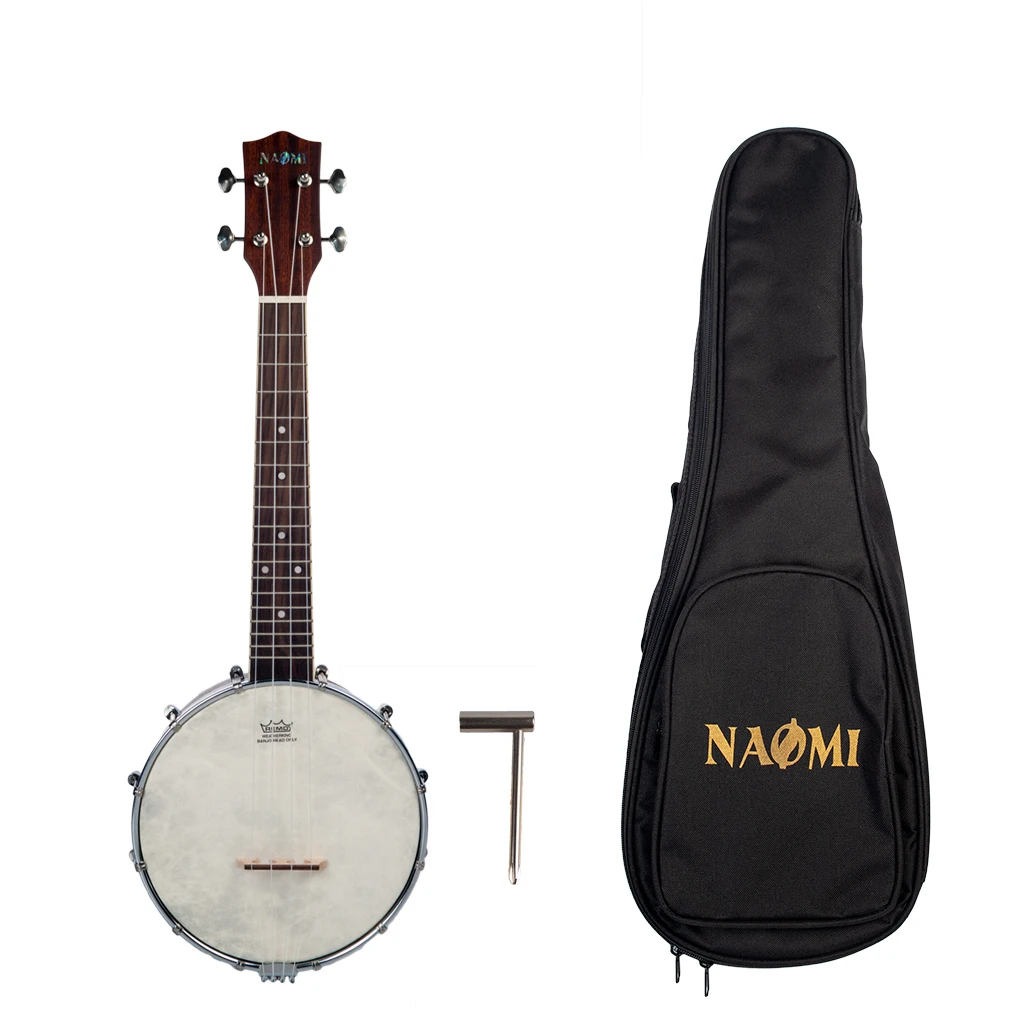 Banjolele 23 дюймов концертный клен банджо укулеле комбинация с Gig Bag музыкальный инструмент