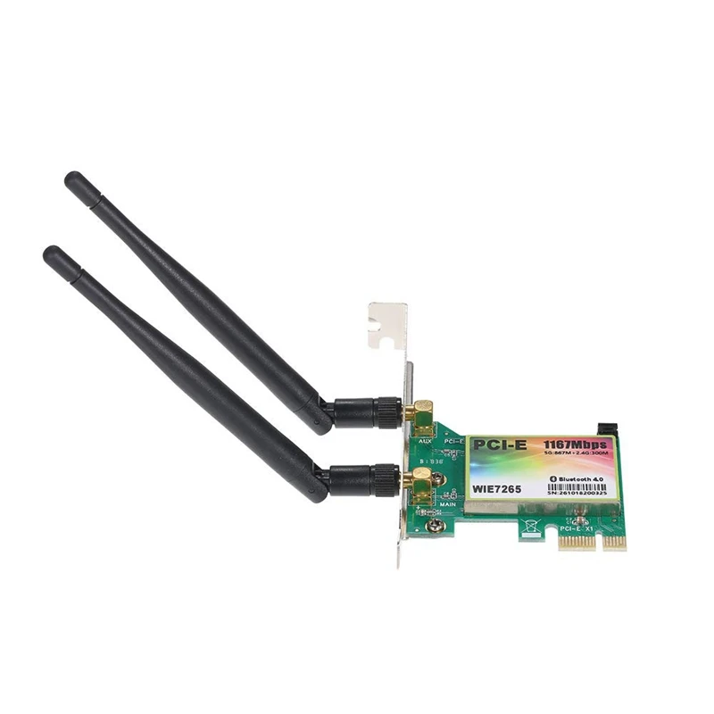 WiFi карта AC 1200 Мбит/с BT4.0 беспроводной PCIe сетевой адаптер 5 8 ГГц/2 4 ГГц