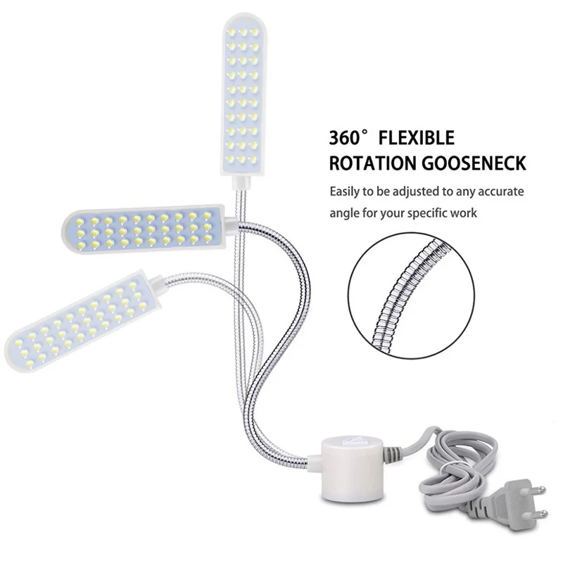 Промышленный светильник, супер яркая светодиодный ная лампа для швейной машины, ночник, светильник льник с магнитом для основания, АДСОРБИРОВАННЫЙ на токарном станке - избранное