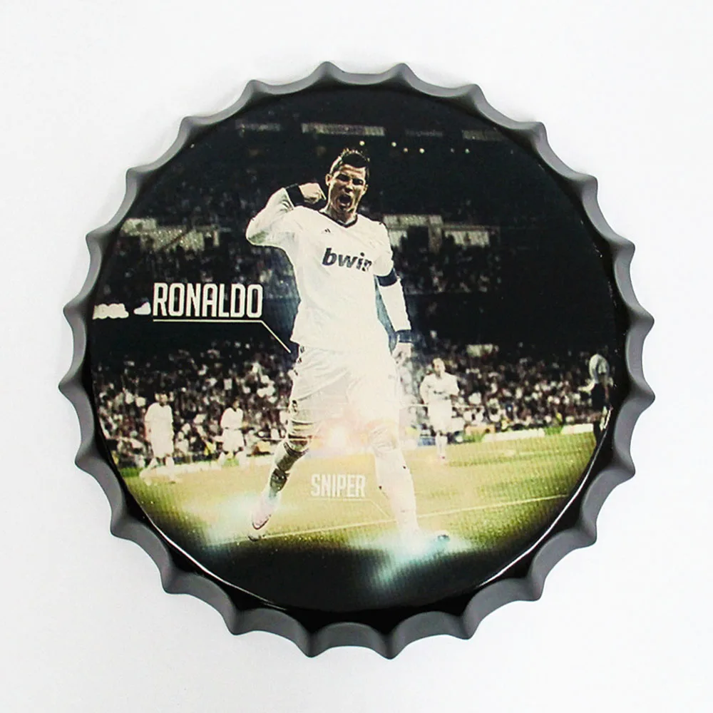 FJ0519 35cm Vintage Bottle Cap Metal Tin Signs Pub Bar Retro Wall Decor Metal Plate Home Decor Plaques Art Poster - Цвет: FJ0519