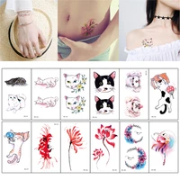 green waterproof khan tattoo sticker personality cute ink color men and women tattoo stickers breathable high fidelity no harm