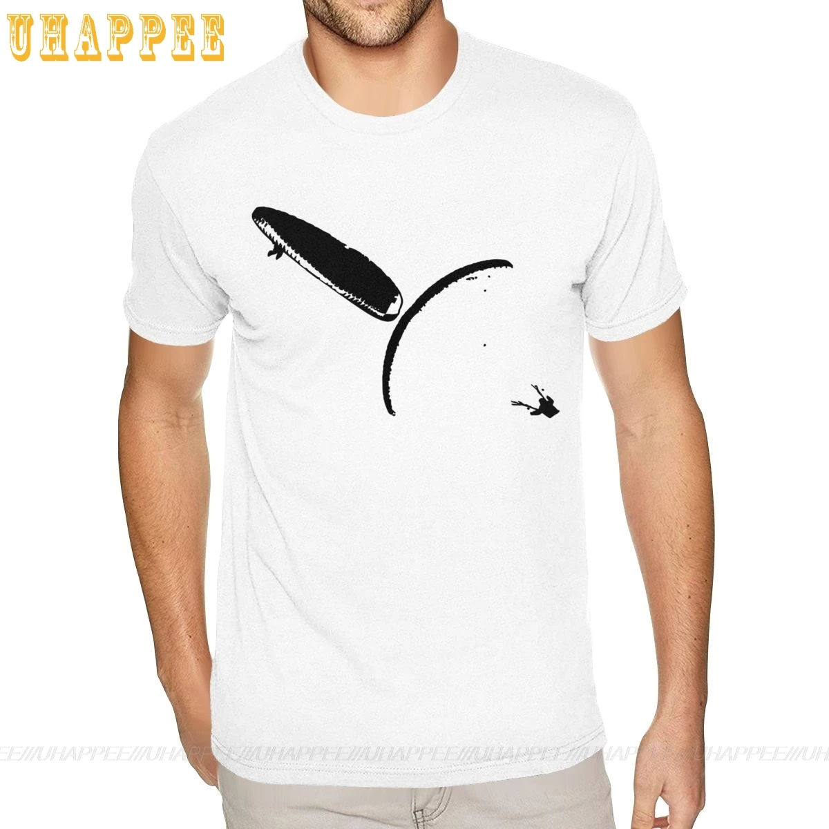 Сделай сам парапланерный огромный синхро хлопковая футболка футболки Для мужчин