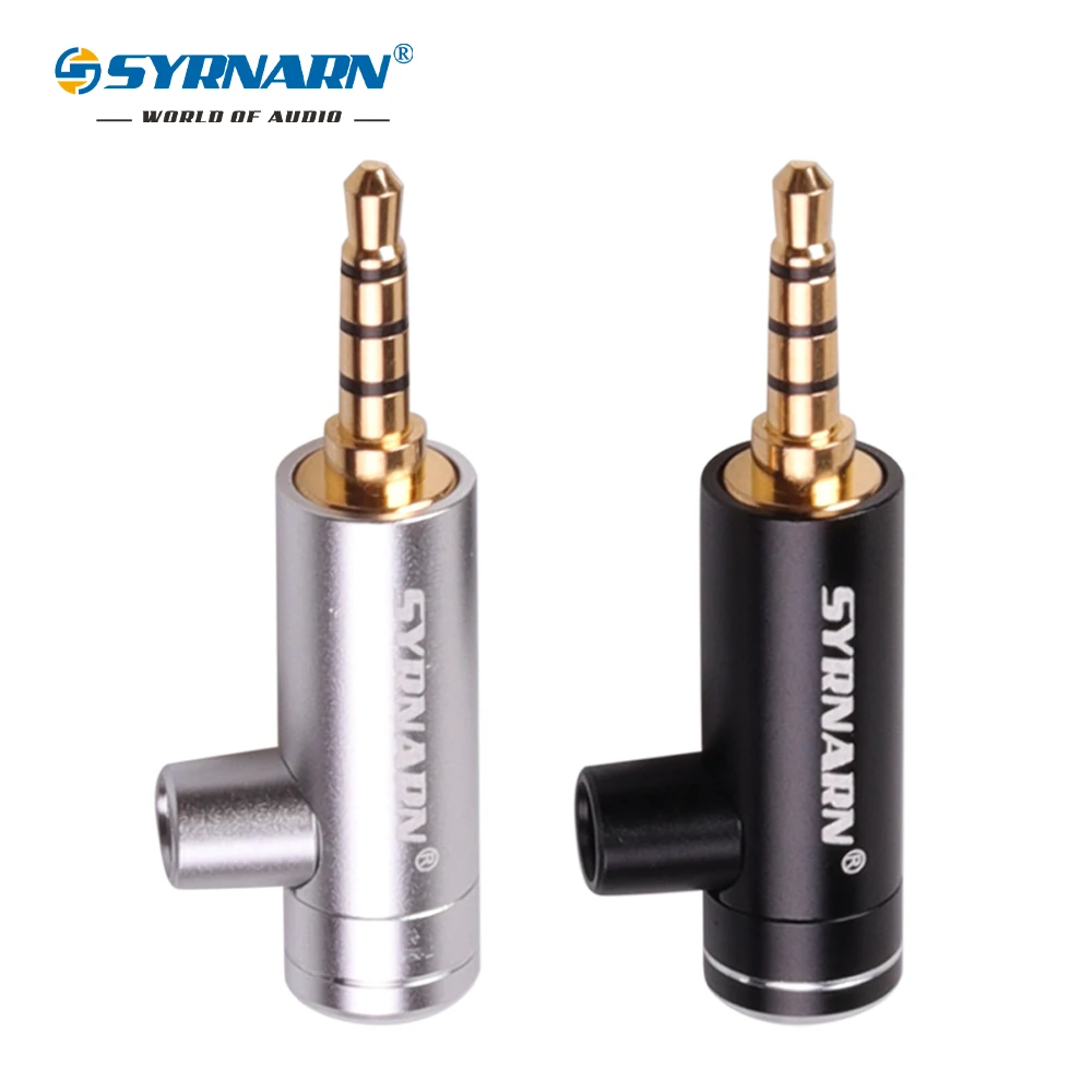 1 шт. четыре секции DIY сварочная головка для наушников 3 5 мм изогнутая вилка l тип 4