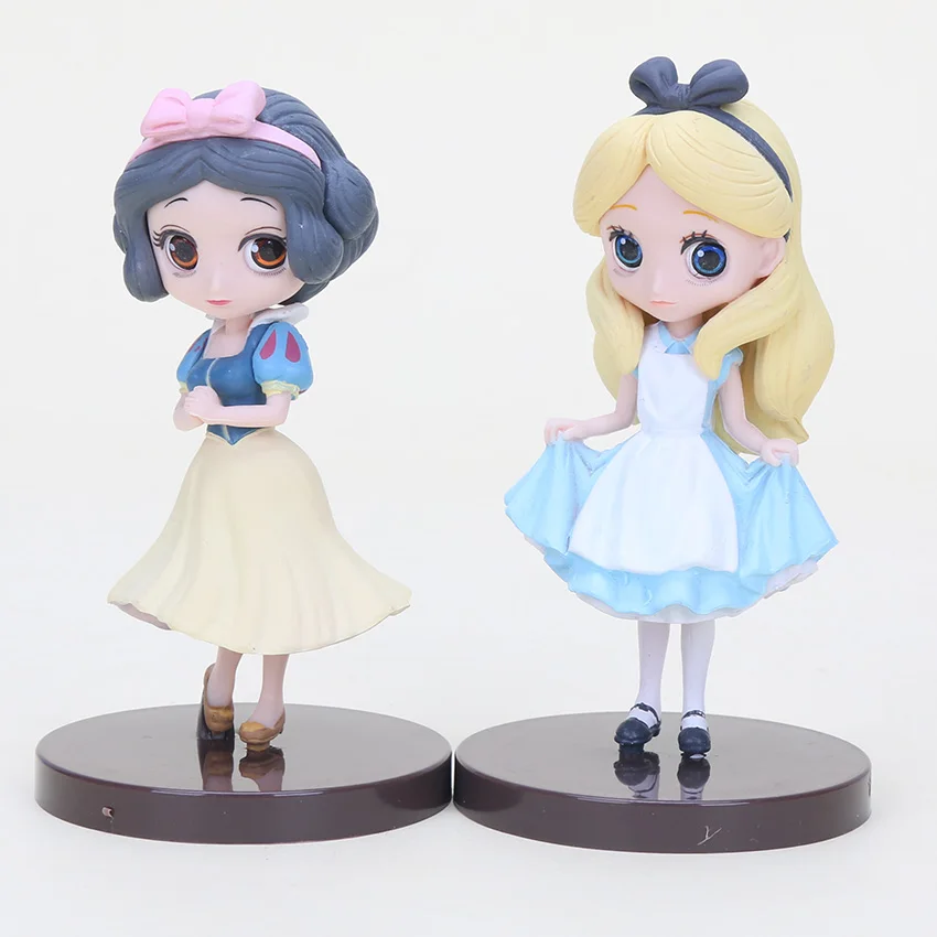 2pcs bag 11 см Q Posket принцесса фигурка игрушки принцесса Мулан фигурка Модель Коллекция ПВХ игрушки - Цвет: 2pcs bag