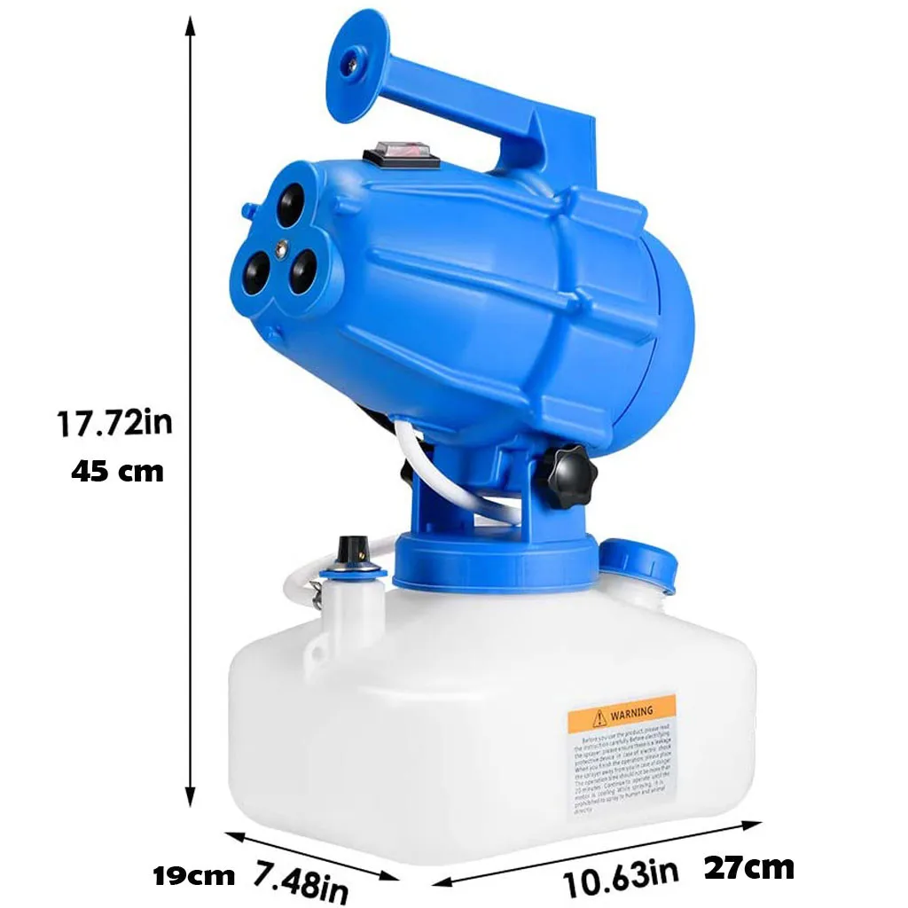 

Electric ULV Sprayer Portable fogger machine Disinfection Machine for Outdoor home 5L ultra capacity spray machine fight drugs
