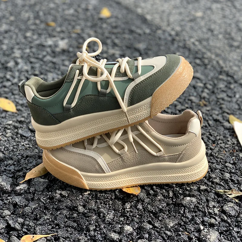 

Designer New Women's Shoes 2022 Hot Sale Spring Fashion Hong Kong Style Thick Bottom All-match Casual Sneakers Women