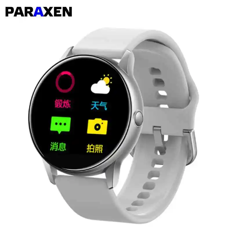 

PARAXEN Smart Watch Round Screen IPS Curved Color Screen Full Touch IP68 Waterproof Swimming Mode Fitness Tracker