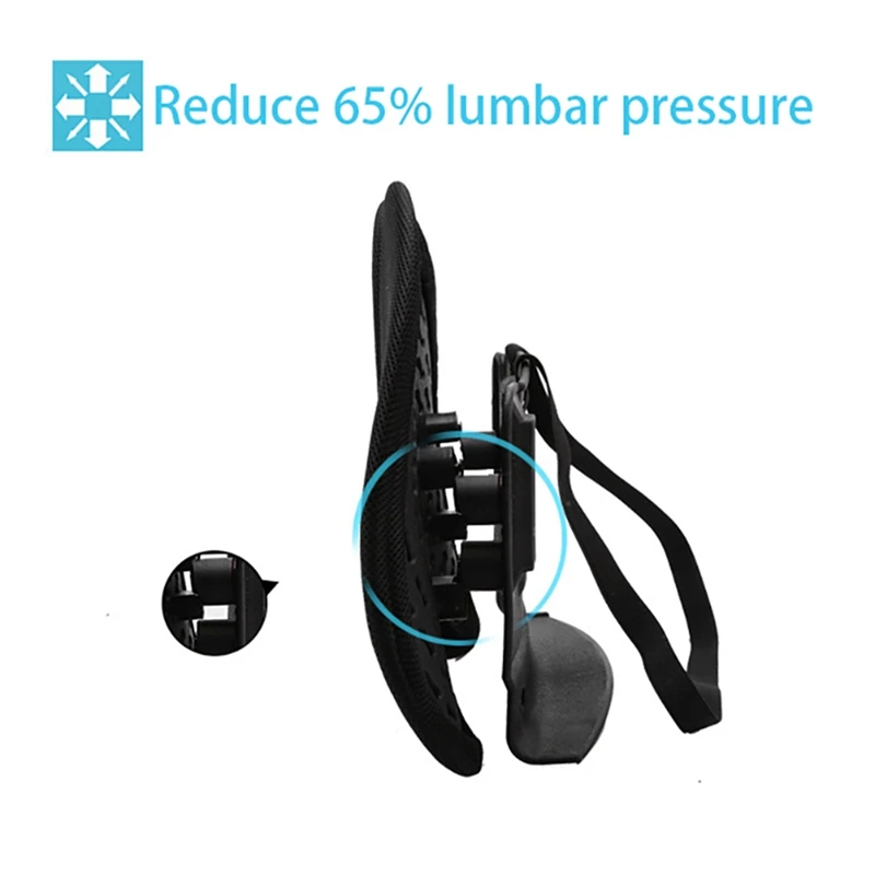 

Universal Car Back Support Chair Massage Lumbar Support Waist Cushion & Lumbar Back Support Pillow Cushion