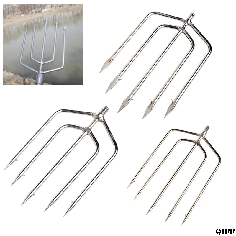 Нержавеющая сталь зубец гарпун вилка для рыбы Рыбалка ледокол