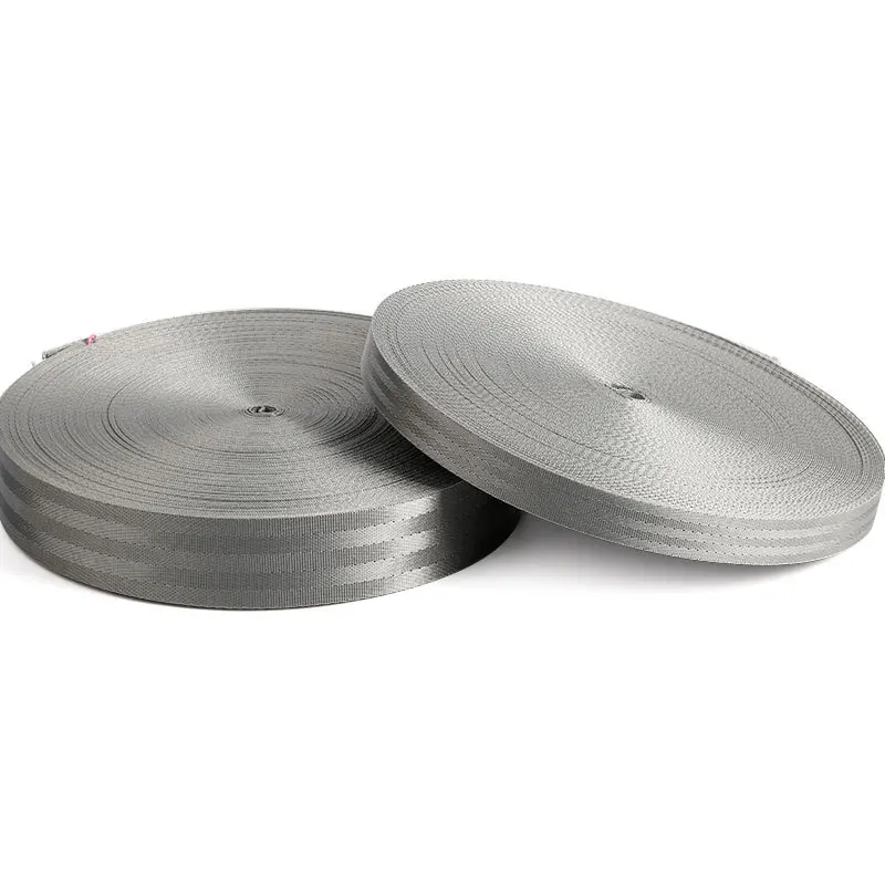 Ремень детский нейлоновый серебристый 38 мм|Тесьма| |