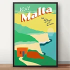 Северная Европа, средиземноморская Мальта, вальетта, путешествия, стены, картина с покрытием, домашний декор