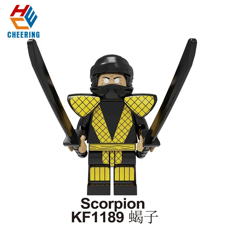 KF1189 Without Box Одиночная Строительные блоки Образование mmoral Kombat Baraka Jax Kitana Kung Lao Liu Kang фигурки Кирпичи игрушки для детей KF1190 - Цвет: KF1189 Without Box