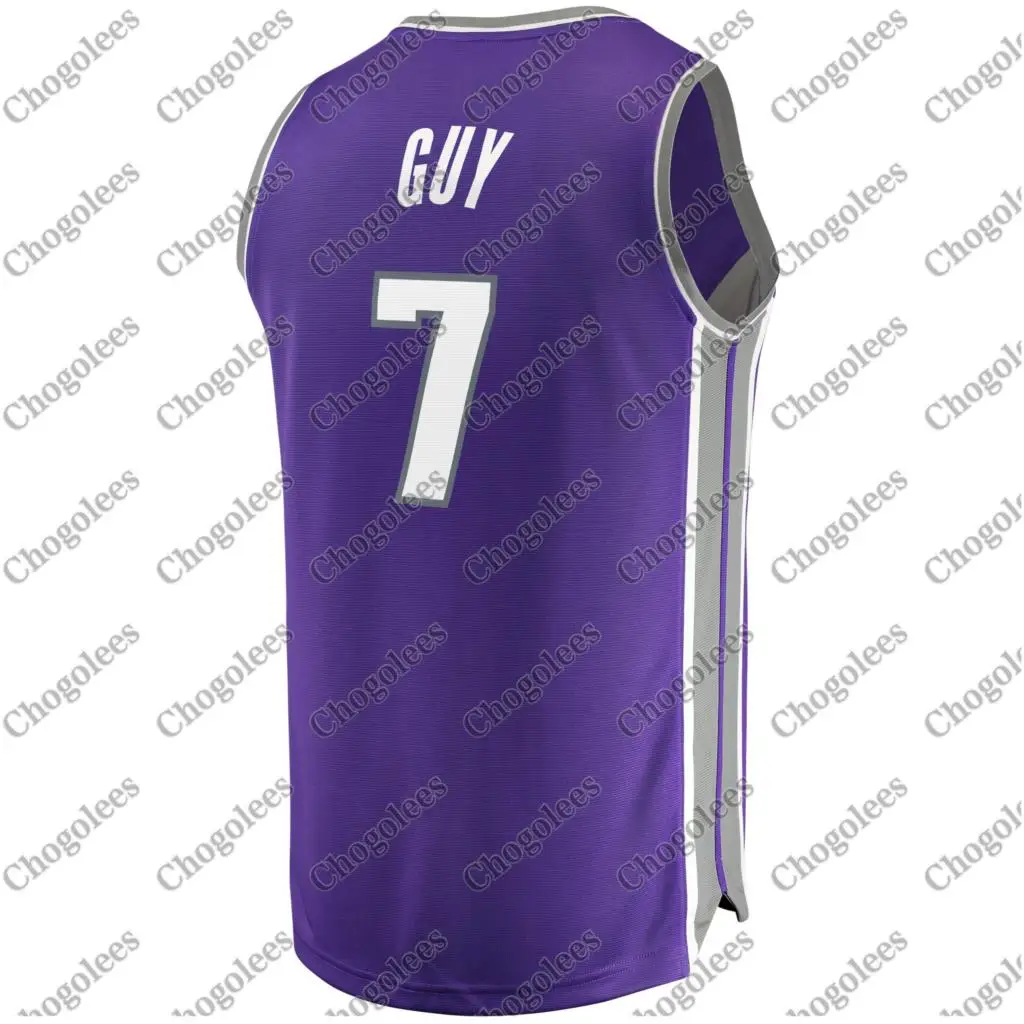 

Men Basketball Jersey Kyle Guy Sacramento Branded Fast Break Jersey Purple Icon Edition