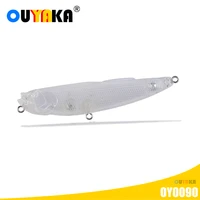 fishing accessories lure sinking pencil isca artificial diy blank unpainted lures weights 6 5g 85mm pesca wobblers winter leurre