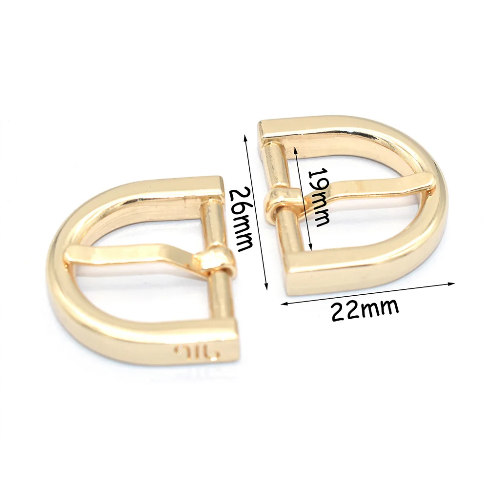 26 мм золото Регулировочная Пряжка скольжения пряжки кольцо в виде буквы D кожаный