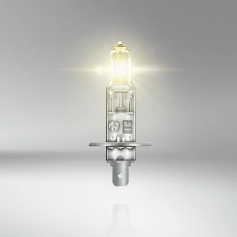 Галогенные противотуманные фары OSRAM H1. Автомобильная фара желтого цвета. лампа на