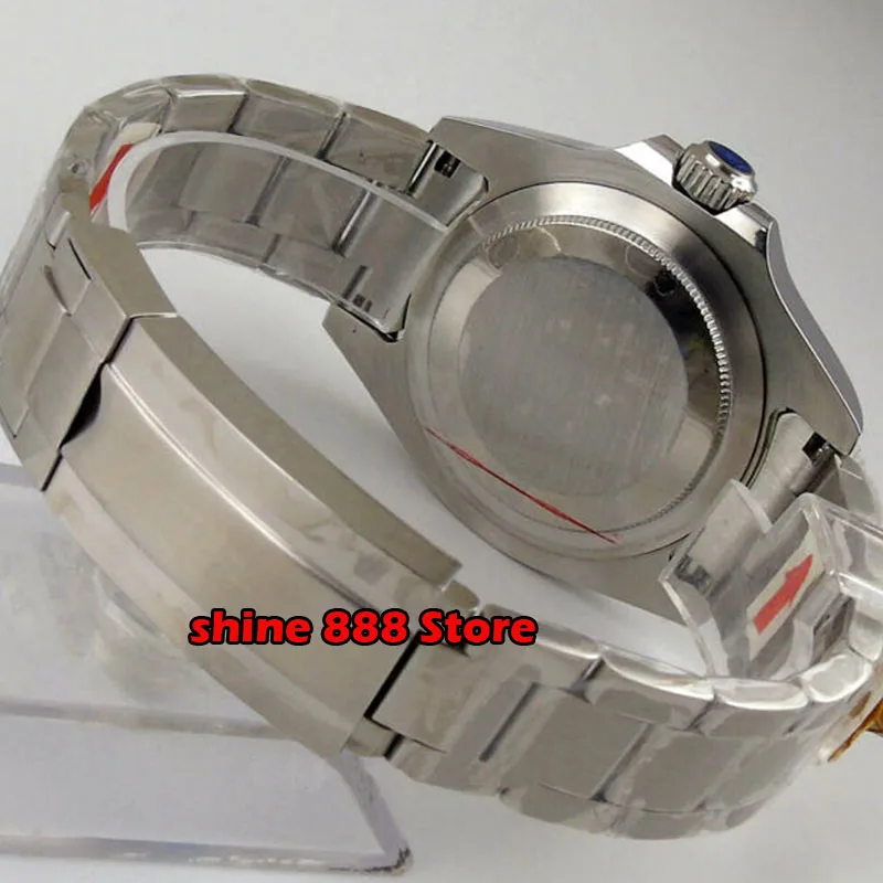 BLIGER сапфировое стекло механические Автоматические 43 мм GMT мужские наручные часы