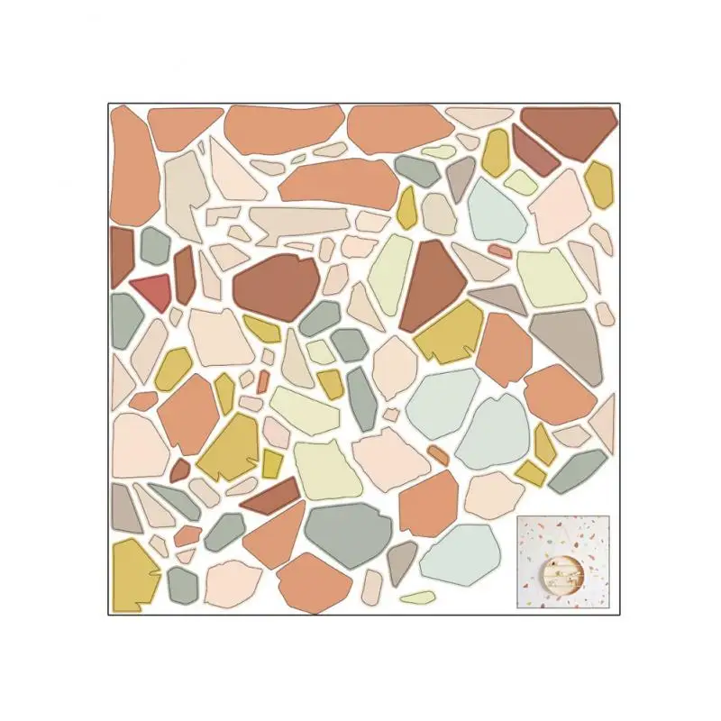 DIY креативные камни настенная наклейка скандинавский лаконичный стиль ПВХ для