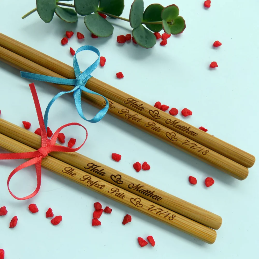 

Personalized Bamboo Chopsticks, Logo, Wedding Favor Chopsticks, Custom Chopsticks, Wedding Favors, Chopsticks, Min.Order 2pair