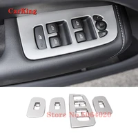 abs matte for volvo xc60 2018 2019 car door and window glass lifting switch sticker cover trim auto accessories car styling 4pcs