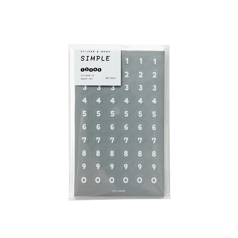 

Retro Simplicity digital letter series Bullet Journal Decorative Stationery Stickers Scrapbooking DIY Diary Album Stick Lable