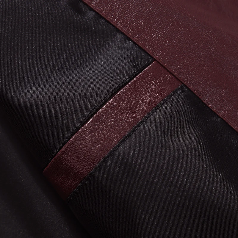 Кожаная мужская куртка новая приталенная Красивая кожаная в Корейском стиле