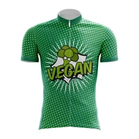 vegan pop art cycling jersey unisex short sleeve cycling jersey clothing apparel quick dry moisture wicking cycling sports