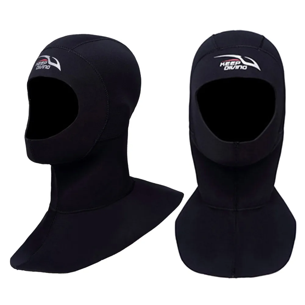 

Diving Helmet Thickened 3mm Stretch Neoprene Dive Hood Cap For Cold Water Scuba Sports Silver Wire For Men And Women Protect