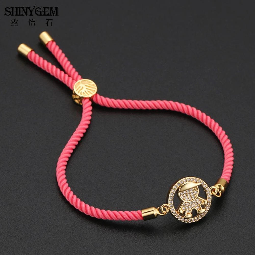 ShinyGem 15*21 мм мальчик золотое покрытие микро инкрустация Циркон разъем