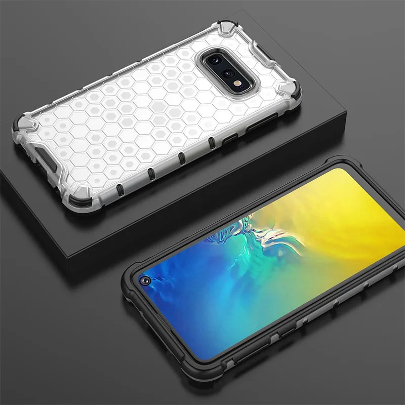 Гибридный чехол в виде сот для Samsung Galaxy S10 Note 10 Plus S10e A7 2018 A10 A20 A30 A30S A40 A50 A50S A70 M20 M30 |