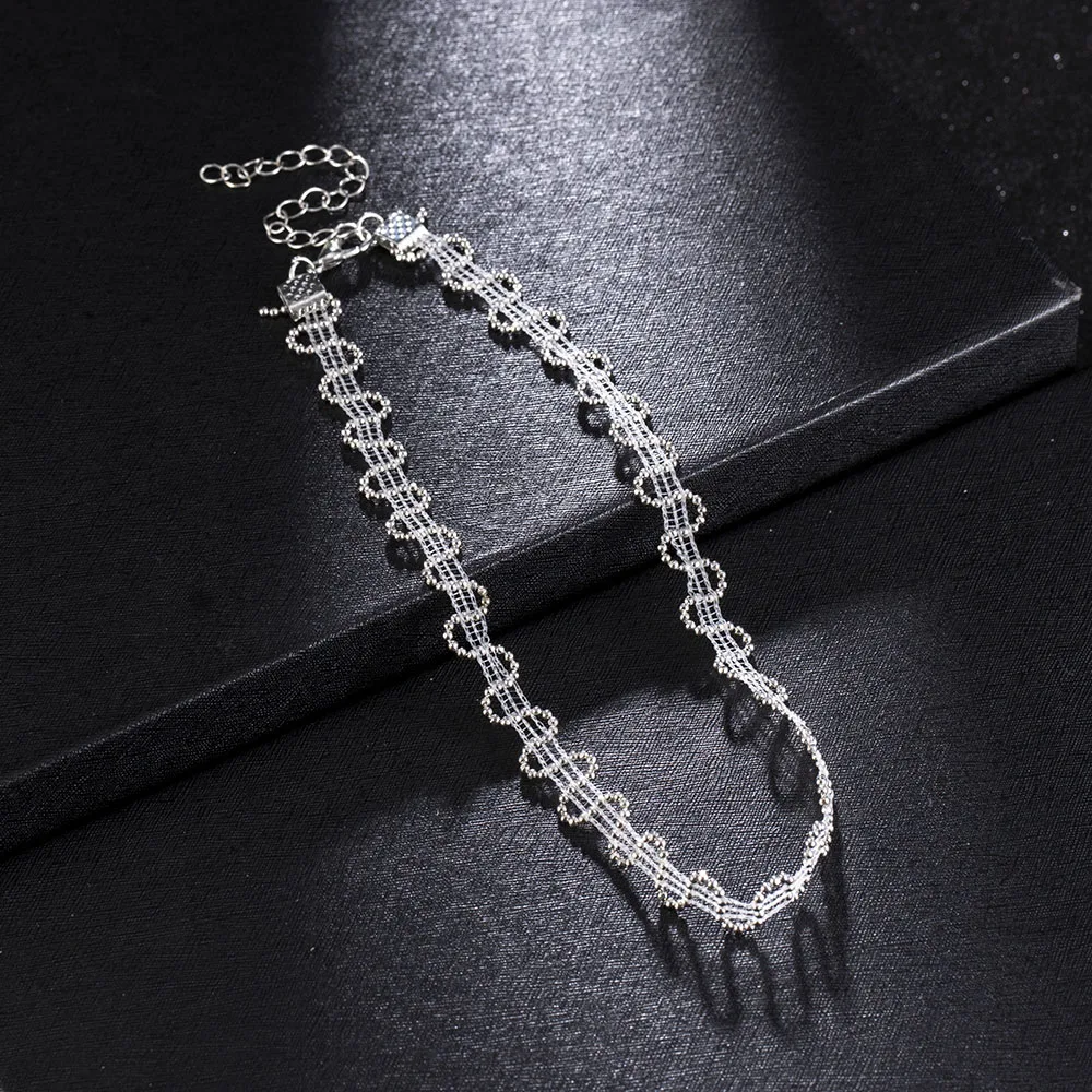 Черный Плетеный с бусинами колье Цепочки и ожерелья Модные s для Для женщин 2020