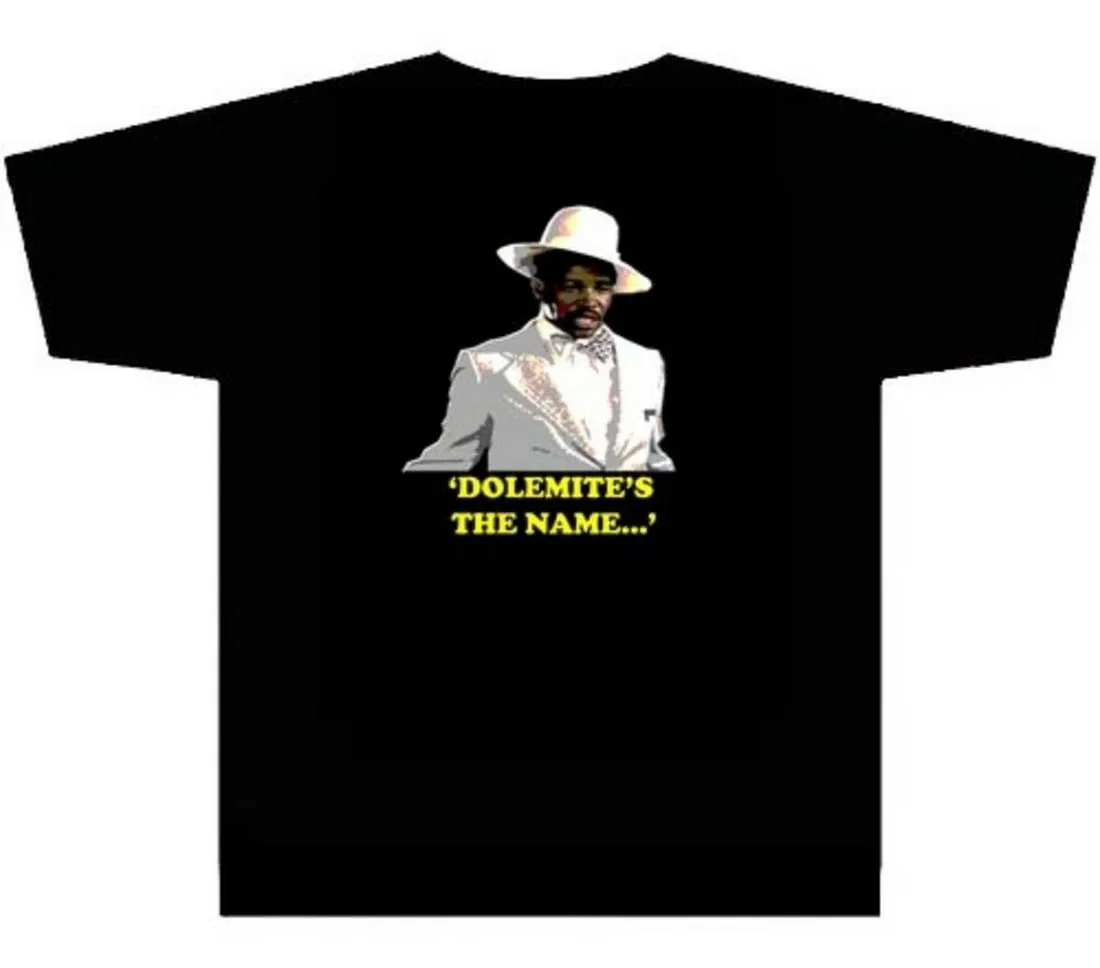 

Dolemite's The Name Vintage Blaxplotation Tops Tee T Shirt T-Shirt Loose Size Top Ajax