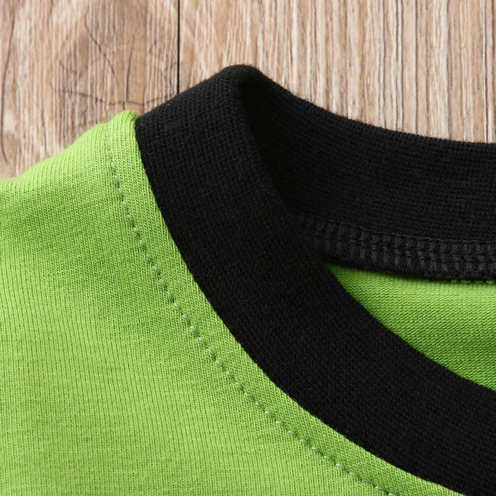 2 предмета топы с динозавром для девочек + штаны Детская Пижама ночное белье