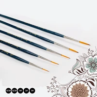 5pcsset long tail nylonhair hook line pen painting brush art supplies tool art stationery watercolor painting pen art brush