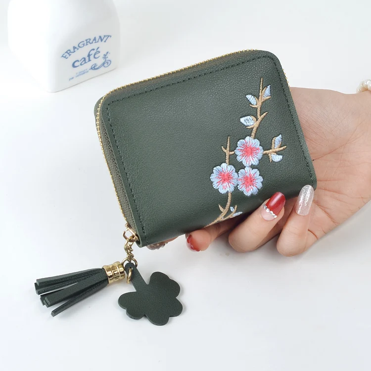 Женские кошельки женские держатель для карт и удостоверения личности Женский