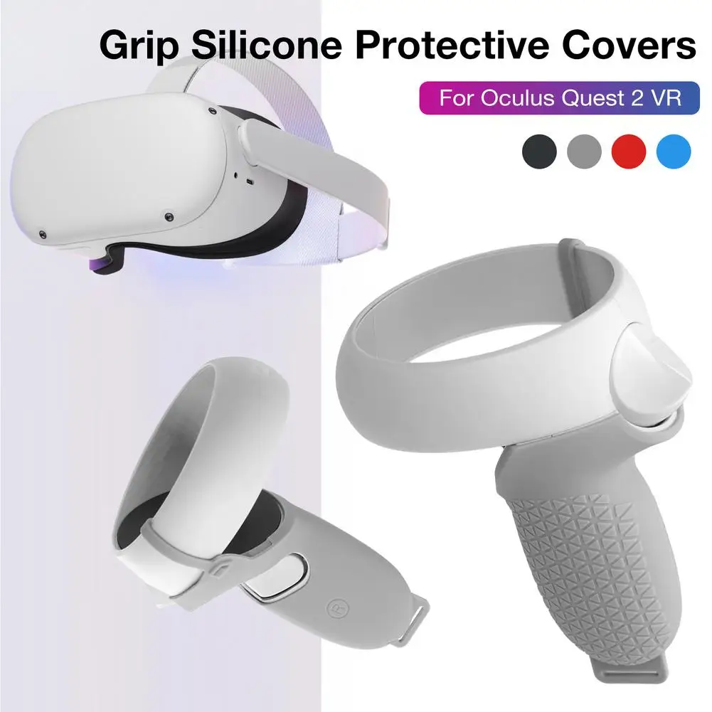 VR Accessories Protective Cover For Oculus Quest 2 Touch Controller Silicone Skin Handle Grip Quest2 | Электроника