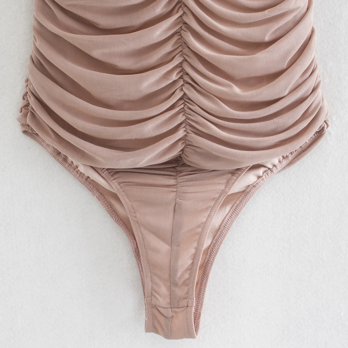 

Summer bodysuit women bodycon romper sleeveless one piece outfit women sexy bodysuit mesh halter jumpsuit backless pink top 2020