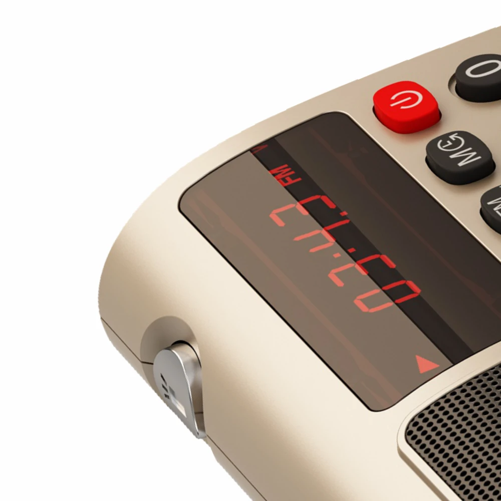 Портативный fm радио фонарик Rolton T50 светодиодный дисплей с поддержкой tf карты