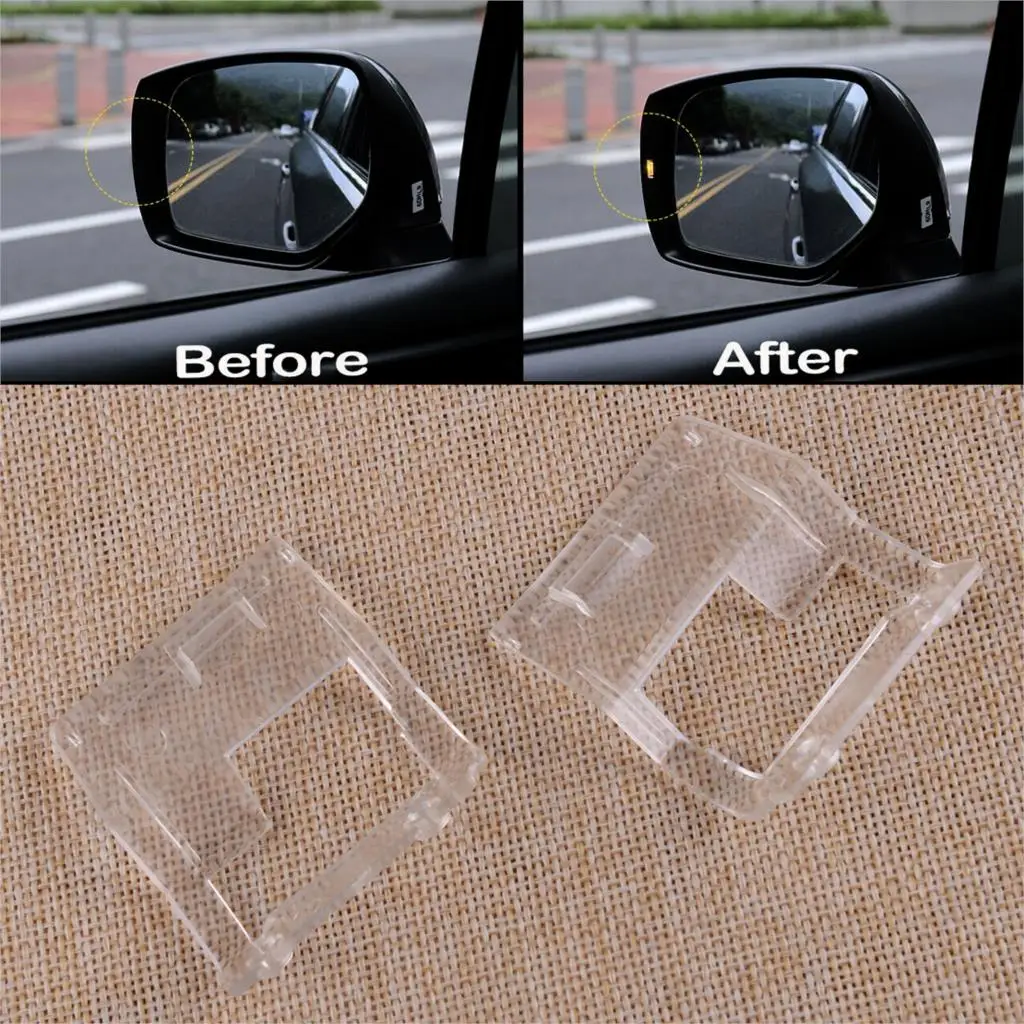 

DWCX 2pcs Clear PC Side Mirrors Assistant Turn Signal Light Indicators Lens Fit For Subaru Forester XV 2015 2016 2017 2018 2019