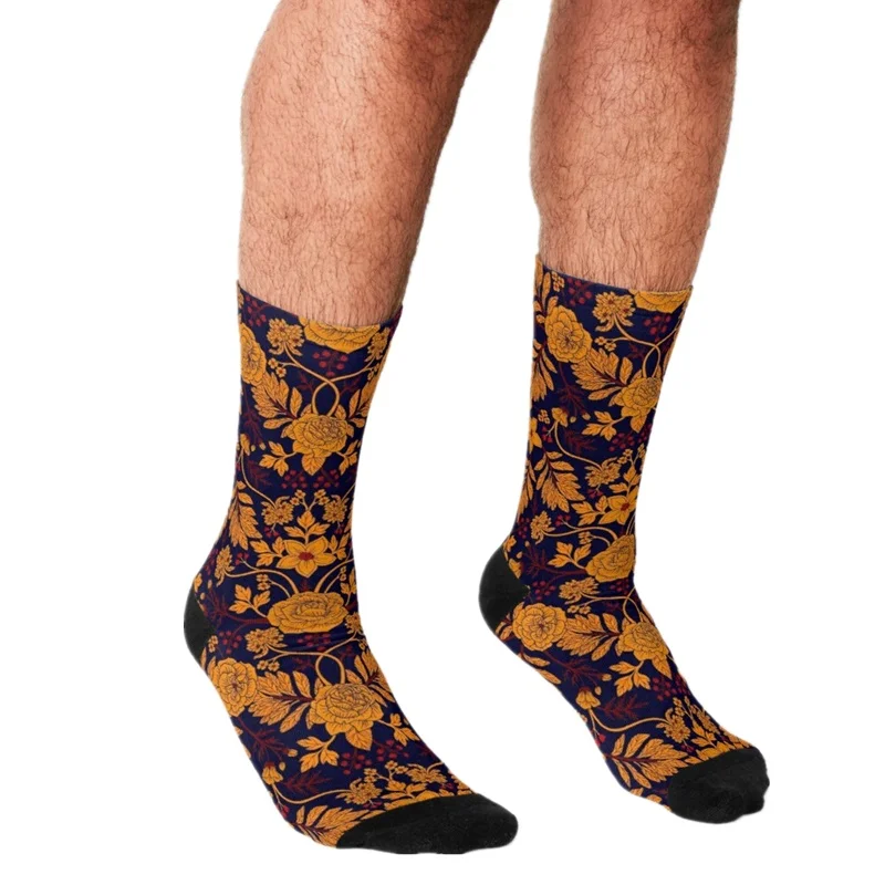 

2021 Funny Men's socks Mini dragon compendium Pattern Printed hip hop Men Happy Socks cute boys street style Crazy Socks for men