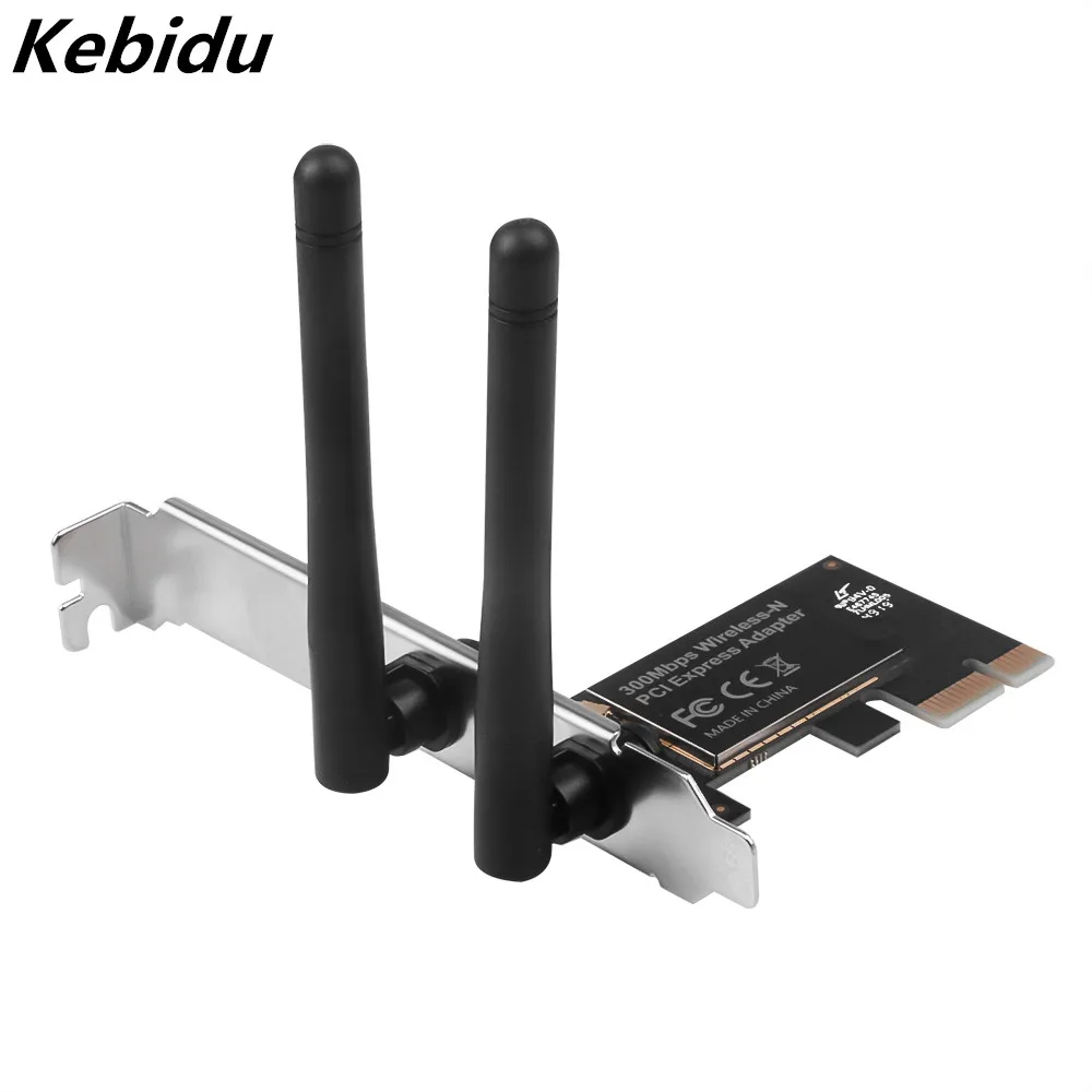 Kebidu 07 Wi Fi адаптер 2 4 ГГц PCI E сетевая карта 300 Мбит/с беспроводной Express WiFi для