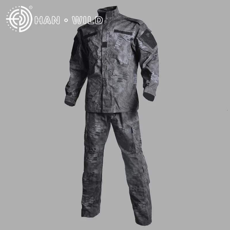 Men Army Camouflage Tactical Military Uniform Women Hunt Jacket Tatico Pants Combat Clothes Militar Outfit Airsoft Training Suit - Цвет: 11