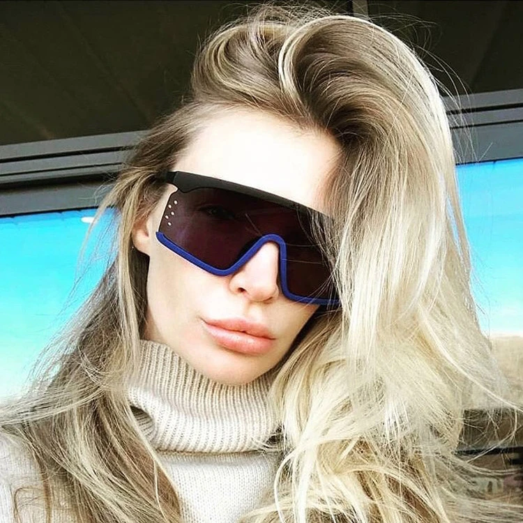 Женские солнцезащитные очки большого размера DENISA квадратные с большой оправой и