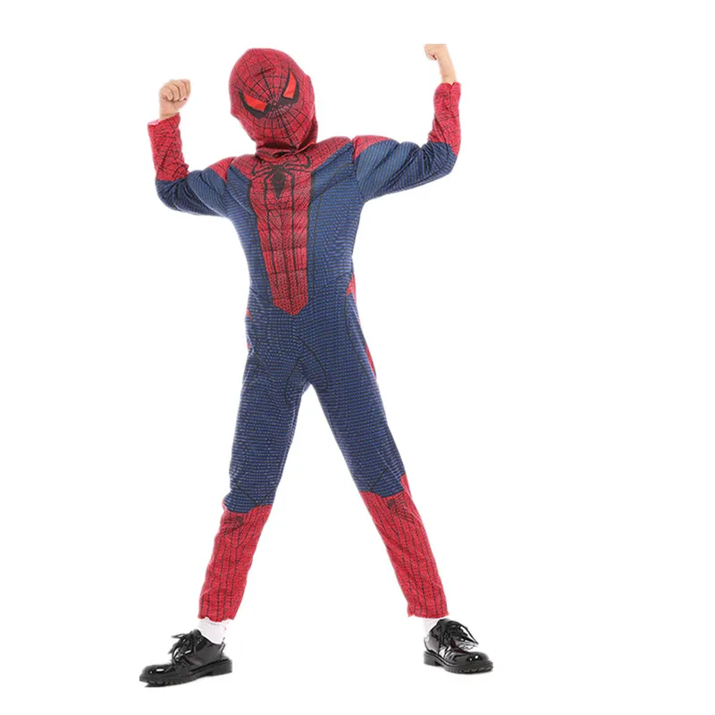 Новый костюм Человека паука СУПЕРМЕНА для косплея Железного человека Детский на