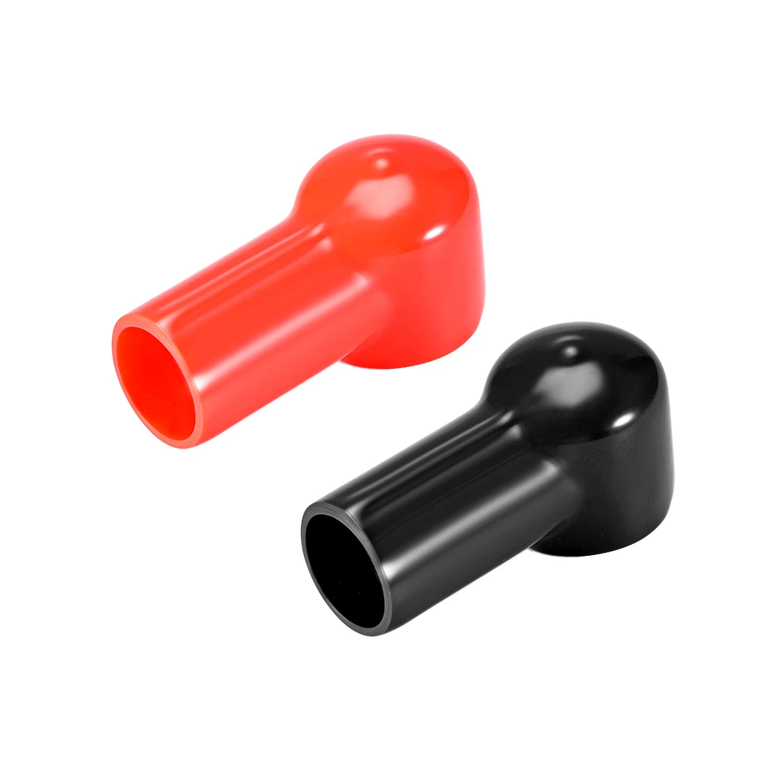 

uxcell Battery Terminal Insulating Rubber Protector Covers for 20mm Terminal 15mm Cable Red Black 1 Pair
