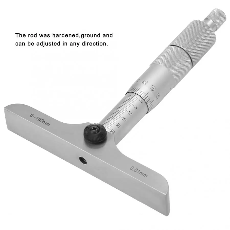 Высокая точность глубинный микрометр с плоским зондом сменный стержень 0 01 мм