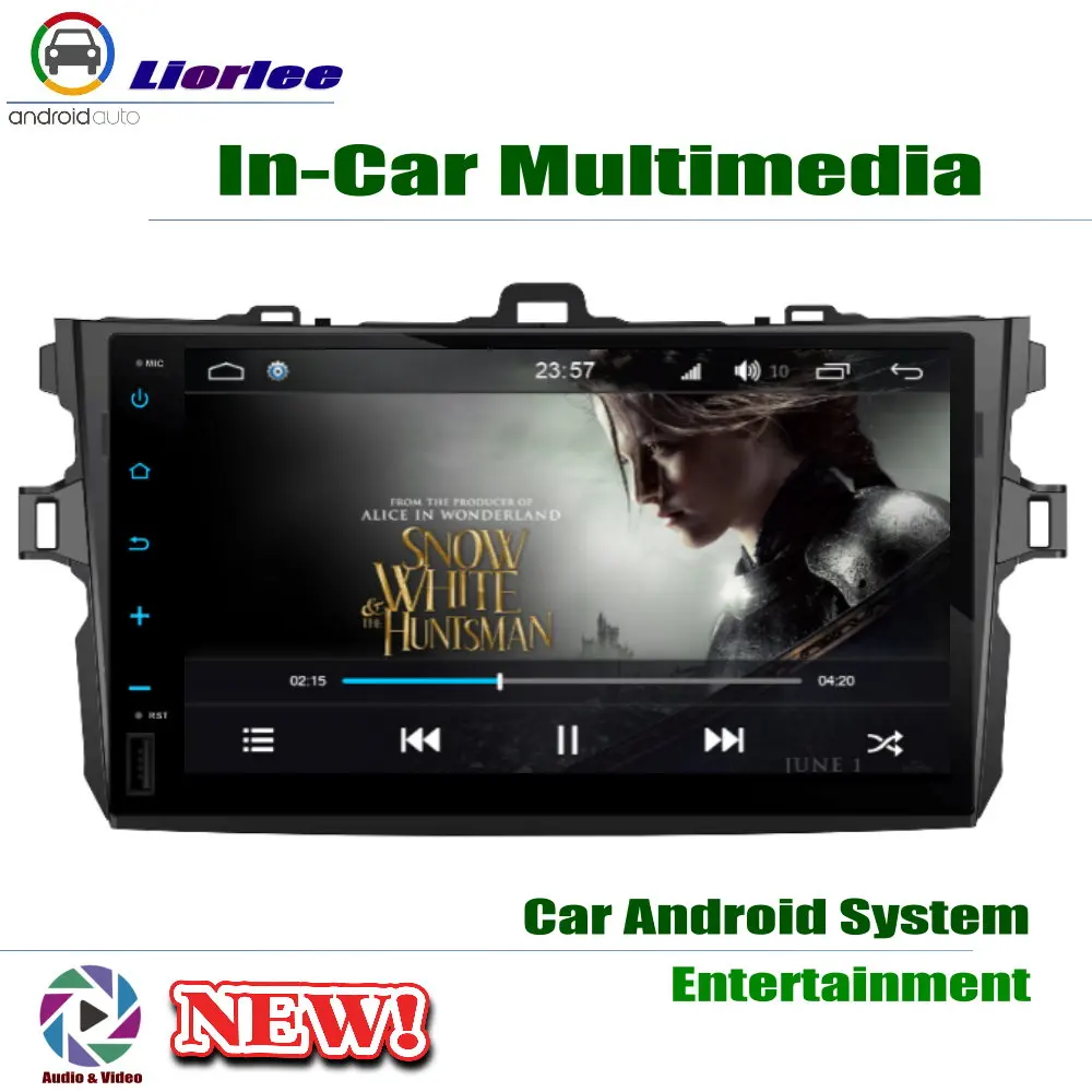 Автомобильный Android плеер для Toyota Corolla (E140) Sedan 2006-2013 9 "IPS ЖК-экран GPS навигационная