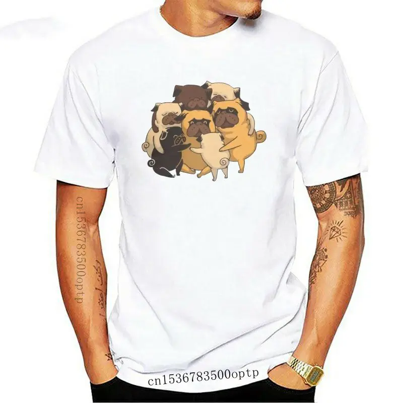 Футболка мужская с коротким рукавом и круглым вырезом из чистого хлопка | Мужская