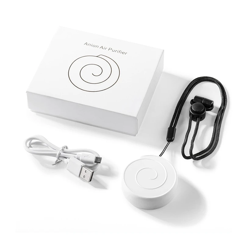 

Портативный переносной очиститель воздуха с USB, персональное ожерелье с отрицательными ионами, освежитель воздуха без излучения, с низким у...