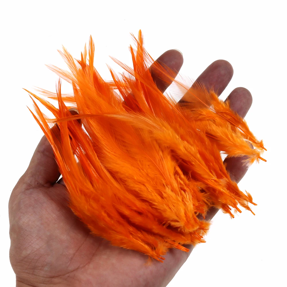 ICERIO 50 шт. мухобойка крюк седло для петуха Hackle петух Schlappen перо форель Steelhead мухи связывающие материалы